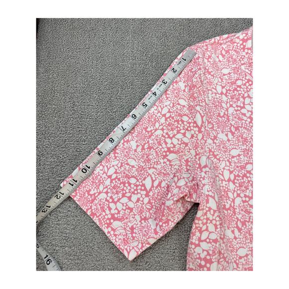 Lands End Dress Floral Pockets Short Sleeve Casual Trad Wife Size XL - Picture 8 of 9